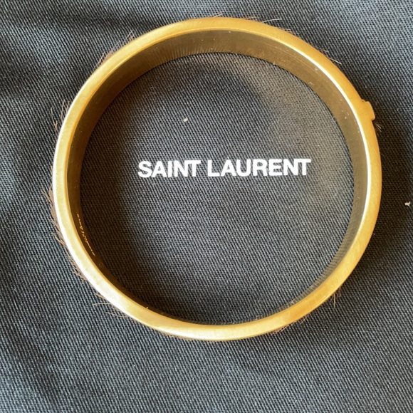 Saint Laurent Animal Bracelet Cheetah Cuff Size S - Picture 4 of 8